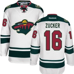 Minnesota Wild Jason Zucker Official White Reebok Authentic Adult Away NHL Hockey Jersey