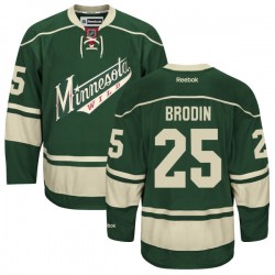 Minnesota Wild Jonas Brodin Official Green Reebok Authentic Women's Alternate NHL Hockey Jersey