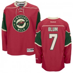 Minnesota Wild Jonathon Blum Official Red Reebok Authentic Adult Home NHL Hockey Jersey