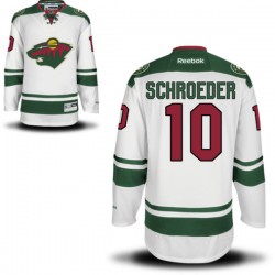 Minnesota Wild Jordan Schroeder Official White Reebok Premier Women's Away NHL Hockey Jersey
