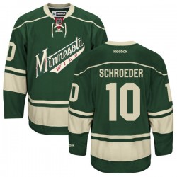 Minnesota Wild Jordan Schroeder Official Green Reebok Authentic Women's Alternate NHL Hockey Jersey