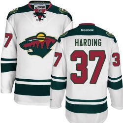 Minnesota Wild Josh Harding Official White Reebok Authentic Adult Away NHL Hockey Jersey