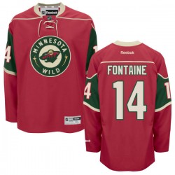 Minnesota Wild Justin Fontaine Official Red Reebok Premier Adult Home NHL Hockey Jersey