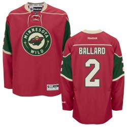 Minnesota Wild Keith Ballard Official Red Reebok Authentic Adult Home NHL Hockey Jersey