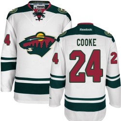 Minnesota Wild Matt Cooke Official White Reebok Authentic Adult Away NHL Hockey Jersey