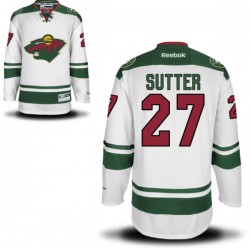 Minnesota Wild Brett Sutter Official White Reebok Premier Women's Away NHL Hockey Jersey