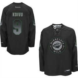 Minnesota Wild Mikko Koivu Official Black Reebok Authentic Adult Accelerator NHL Hockey Jersey