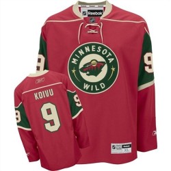Minnesota Wild Mikko Koivu Official Red Reebok Authentic Adult Home NHL Hockey Jersey