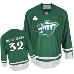 Minnesota Wild Niklas Backstrom Official Green Reebok Authentic Adult St Patty's Day NHL Hockey Jersey