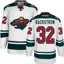 Minnesota Wild Niklas Backstrom Official White Reebok Premier Adult Away NHL Hockey Jersey