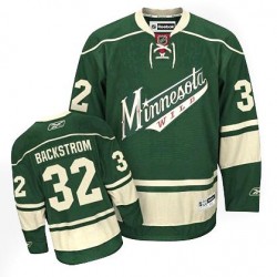 Minnesota Wild Niklas Backstrom Official Green Reebok Authentic Youth Third NHL Hockey Jersey