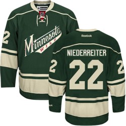 Minnesota Wild Nino Niederreiter Official Green Reebok Authentic Adult Third NHL Hockey Jersey