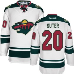 Minnesota Wild Ryan Suter Official White Reebok Premier Adult Away NHL Hockey Jersey