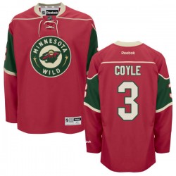 Minnesota Wild Charlie Coyle Official Red Reebok Premier Adult Home NHL Hockey Jersey