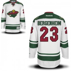 Minnesota Wild Sean Bergenheim Official White Reebok Premier Women's Away NHL Hockey Jersey
