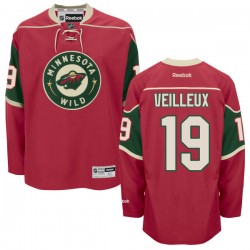 Minnesota Wild Stephane Veilleux Official Red Reebok Authentic Adult Home NHL Hockey Jersey