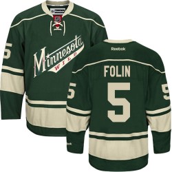 Minnesota Wild Christian Folin Official Green Reebok Authentic Adult Third NHL Hockey Jersey