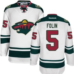 Minnesota Wild Christian Folin Official White Reebok Premier Adult Away NHL Hockey Jersey