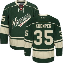Minnesota Wild Darcy Kuemper Official Green Reebok Premier Adult Third NHL Hockey Jersey