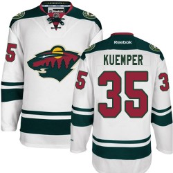 Minnesota Wild Darcy Kuemper Official White Reebok Premier Adult Away NHL Hockey Jersey