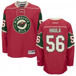 Minnesota Wild Erik Haula Official Red Reebok Premier Adult Home NHL Hockey Jersey