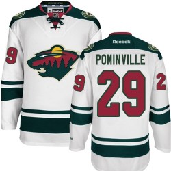 Minnesota Wild Jason Pominville Official White Reebok Premier Adult Away NHL Hockey Jersey
