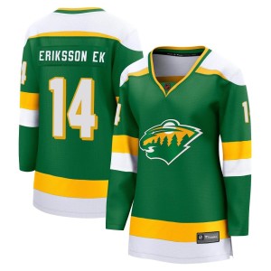 Minnesota Wild Joel Eriksson Ek Official Green Fanatics Branded Breakaway Women's Special Edition 2.0 NHL Hockey Jersey