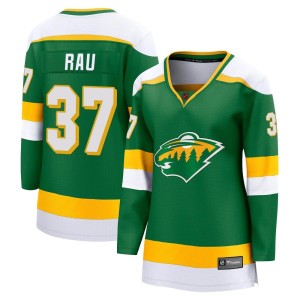 Minnesota Wild Kyle Rau Official Green Fanatics Branded Breakaway Women's Special Edition 2.0 NHL Hockey Jersey