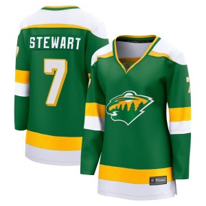 Minnesota Wild Chris Stewart Official Green Fanatics Branded Breakaway Women's Special Edition 2.0 NHL Hockey Jersey