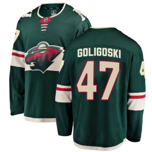 Minnesota Wild Alex Goligoski Official Green Fanatics Branded Breakaway Adult Home NHL Hockey Jersey