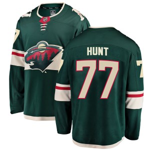 Minnesota Wild Brad Hunt Official Green Fanatics Branded Breakaway Adult Home NHL Hockey Jersey