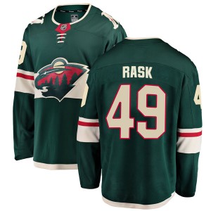 Minnesota Wild Victor Rask Official Green Fanatics Branded Breakaway Adult Home NHL Hockey Jersey