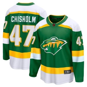 Minnesota Wild Declan Chisholm Official Green Fanatics Branded Breakaway Youth Special Edition 2.0 NHL Hockey Jersey