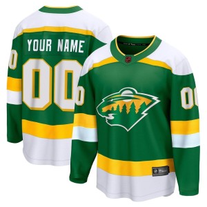 Minnesota Wild Custom Official Green Fanatics Branded Breakaway Youth Custom Special Edition 2.0 NHL Hockey Jersey