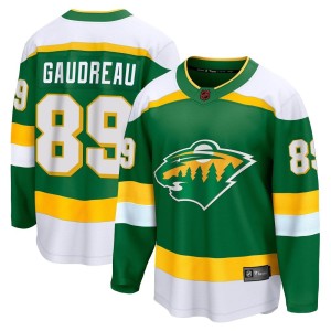 Minnesota Wild Frederick Gaudreau Official Green Fanatics Branded Breakaway Youth Special Edition 2.0 NHL Hockey Jersey