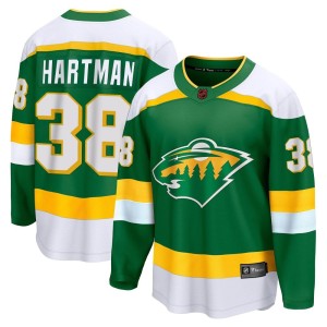Minnesota Wild Ryan Hartman Official Green Fanatics Branded Breakaway Youth Special Edition 2.0 NHL Hockey Jersey