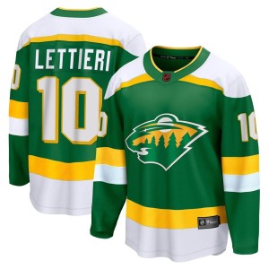 Minnesota Wild Vinni Lettieri Official Green Fanatics Branded Breakaway Youth Special Edition 2.0 NHL Hockey Jersey