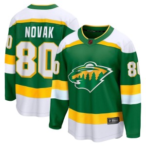 Minnesota Wild Pavel Novak Official Green Fanatics Branded Breakaway Youth Special Edition 2.0 NHL Hockey Jersey