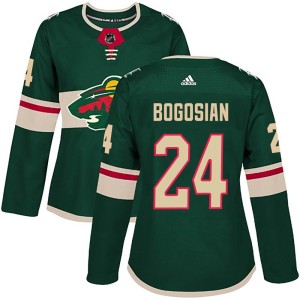 Minnesota Wild Zach Bogosian Official Green Adidas Authentic Women's Home NHL Hockey Jersey