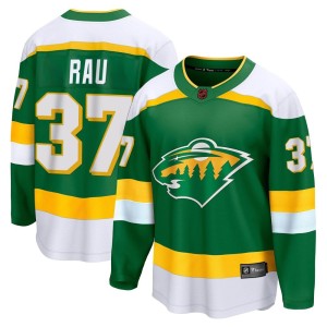 Minnesota Wild Kyle Rau Official Green Fanatics Branded Breakaway Adult Special Edition 2.0 NHL Hockey Jersey