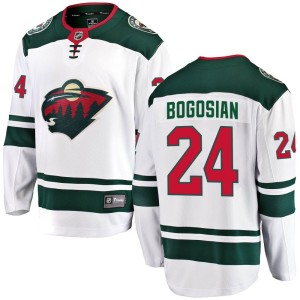 Minnesota Wild Zach Bogosian Official White Fanatics Branded Breakaway Youth Away NHL Hockey Jersey