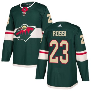 Minnesota Wild Marco Rossi Official Green Adidas Authentic Youth Home NHL Hockey Jersey