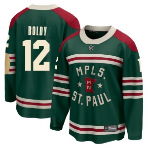 Minnesota Wild Matt Boldy Official Green Fanatics Branded Breakaway Youth 2022 Winter Classic NHL Hockey Jersey