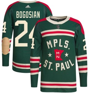 Minnesota Wild Zach Bogosian Official Green Adidas Authentic Youth 2022 Winter Classic Player NHL Hockey Jersey