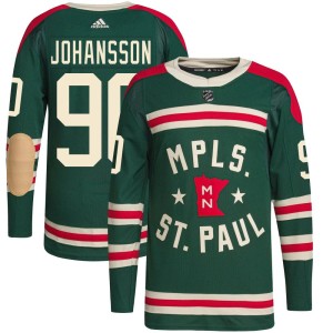 Minnesota Wild Marcus Johansson Official Green Adidas Authentic Youth 2022 Winter Classic Player NHL Hockey Jersey