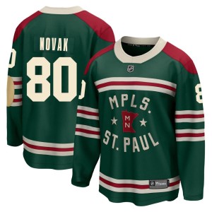 Minnesota Wild Pavel Novak Official Green Fanatics Branded Breakaway Adult 2022 Winter Classic NHL Hockey Jersey