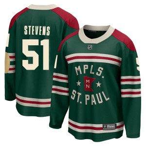 Minnesota Wild Nolan Stevens Official Green Fanatics Branded Breakaway Adult 2022 Winter Classic NHL Hockey Jersey