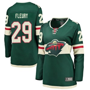 Minnesota Wild Marc-Andre Fleury Official Green Fanatics Branded Breakaway Women's Home NHL Hockey Jersey