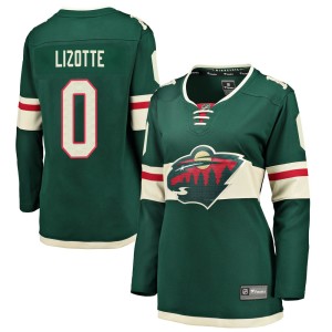 Minnesota Wild Jon Lizotte Official Green Fanatics Branded Breakaway Women's Home NHL Hockey Jersey