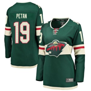 Minnesota Wild Nic Petan Official Green Fanatics Branded Breakaway Women's Home NHL Hockey Jersey